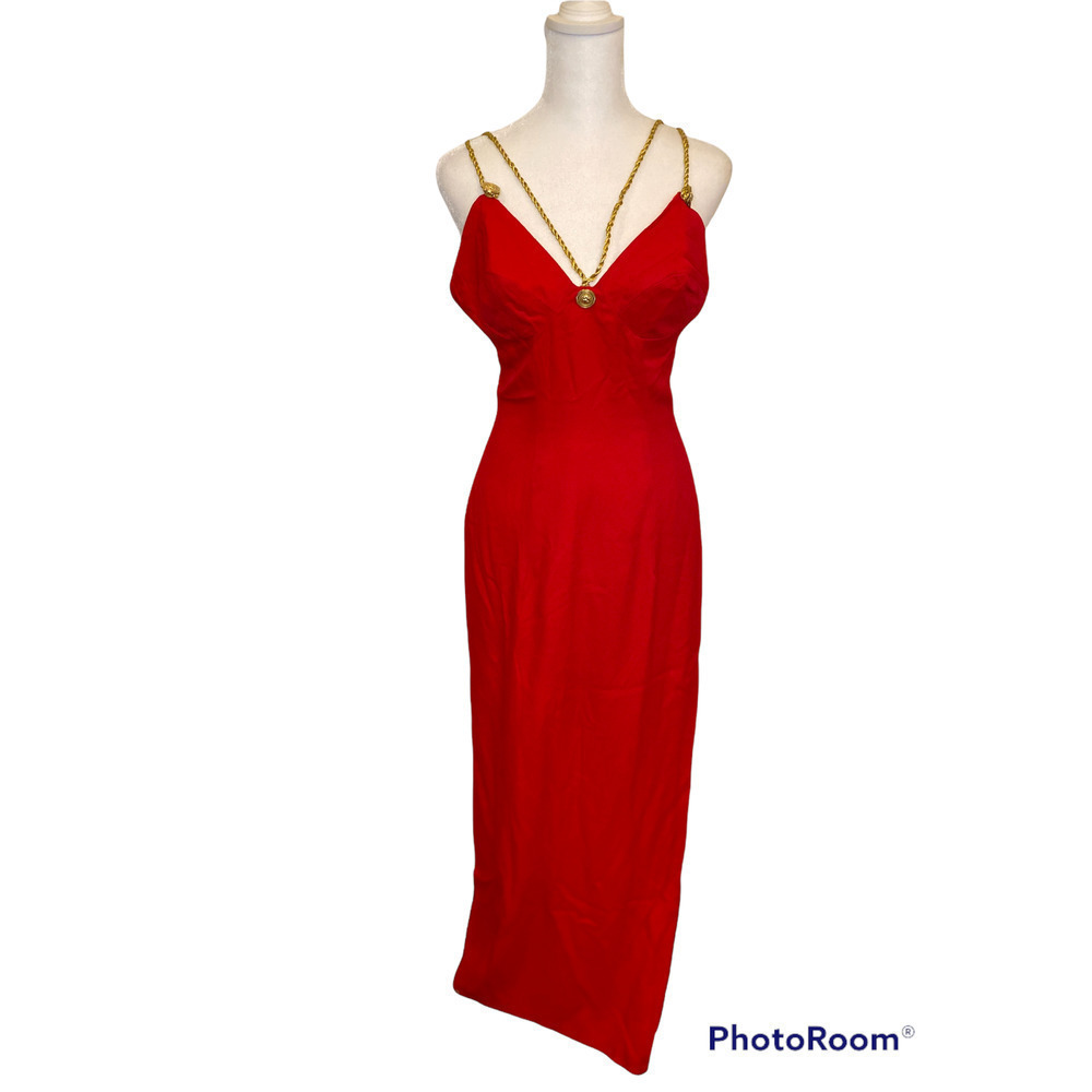Vintage J Reynolds Design Red Dress